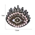 Handgemachte perlenbestickte augen aufnäher strass applikation kleidung zubehör diy patch - Wimpern Böser Blick