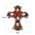 Handgemachte Strass Perlen Kreuz Patches für Kleidung Taschen DIY Dekoration Zubehör - 5#