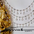 Catena di strass dorata accessorio gioielli DIY collana in diamante di vetro brillante - Alta Ritenzione del Colore - Oro KC