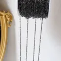 Catena DIY canna di fucile per creazione gioielli, catenina in metallo per accessori. - Rame / Alta Ritenzione del Colore Nero Cannone