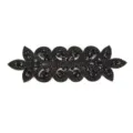 Black rhinestone crystal beaded applique patch for DIY garment evening dress decoration. - Style 5