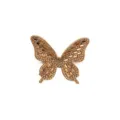 Sparkling rhinestone crystal butterfly patch, ideal for DIY shoes, hair accessories and crafts. - Big Butterfly / Gold