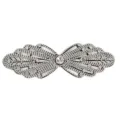 Detailansicht des funkelnden Strass-Schleifen-Aufnähers, glänzendes Kristall-DIY-Zubehör. - Stil 3 / Weiß