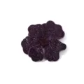DIY glänzender Strass 3D Blumen Flicken Kristall Zubehör für Kleidung Schuhe Tasche Detail - Dunkellila