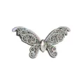 3D crystal rhinestone butterfly patch DIY hair accessory shoe decoration sparkling craft - 8-White Butterfly