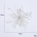 Organza Feder Perlen Kristall Blume Accessoire für DIY Kleid Haarnadel Korsage Dekor. - Weiß