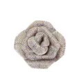 Glitzernde Strass Kamelie Blumen Brosche Damen Mode Kleidung Accessoires glänzender Kristall - AB-Farbe