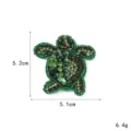 Handgemachte perlenbesetzte schildkröte patch strass bestickte abzeichen kleidung zubehör - Schildkröte (1#)