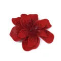 Grosse 3D doppellagige Strass Blume Applikation glitzernder Kristallschmuck fur Schuhe und - Roter Rahmen Rote Gläser