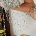 Catena color argento fai da te con strass blu e ciondoli a stella, accessori per gioielli. - Alta Ritenzione del Colore Argento