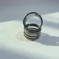 Stainless steel ring clasp DIY jewelry accessory, durable multi-layer open craft tool for crafts - 17mm / Steel