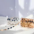 Catena piatta ovale in rame DIY per collane fatte a mano accessori di gioielli vista dettagliata - Oro KC