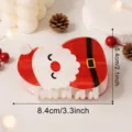Molletta per capelli Babbo Natale, simpatico fermaglio artiglio in acrilico per feste natalizie. - Stile Babbo Natale (d2)