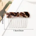 Korean style tortoiseshell bow hair comb, cute mini hair fork for side bangs and fixed styling. - White Coffee Bow