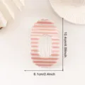 Design rose a rayures ondulees style quotidien leger pratique joli accessoire - Rose abricot