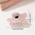 Rosa Geist Haarklammer Süße Perlmutt Textur Haarfänger Acryl Haarstyling Accessoires - Helllila Lachender Geist