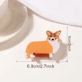 Cute Corgi Hair Claw Clip Sweet Animal Hair Catch Acrylic Hair Accessories for Women - Corgi