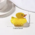 Cute yellow duck hair claw clip sweet style resin shark hair accessory for women - Little Yellow Duck