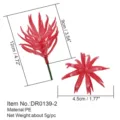 Red artificial succulent plant head DIY floral arrangement decoration variant style PE material. - Style 15