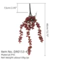 Artificial hanging succulent plant PVC green vine for home decor variant, realistic item. - Style 16