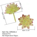 Artificial succulent plant head DIY potted accessory home decor green plant 9cm 8cm - Style 10
