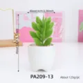 Künstliche Sukkulente im Keramiktopf, kleine Deko Pflanze für Büro und Zuhause ca 12cm - PA209-13