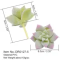 Artificial succulent plant head PVC material DIY home decoration green plant accessory - Style 18
