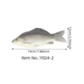 PU Simulation Fish Model Fake Fish Photography Prop Crucian Carp Toy Decor 19cm - Y024-2