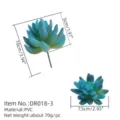 Artificial succulent plant PVC fake green plant home decor decorative ornament DR018-3 - Model No. 24
