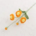 Handmade crochet wool flower artificial daisy home decoration multi-head floral arrangement piece - Small Daisy, Yellow