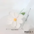 Handmade crochet white daisy flower bouquet knitted artificial floral gift for home decor. - Cosmos White