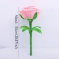 Handmade giant pipe cleaner plush rose flower simulation bouquet for Valentine Day gifts decor. - Pink Finished Product
