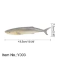 PU simulated fish marine animal model toy, realistic fish figurine for home decor or display. - Saury Fish