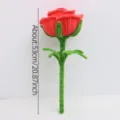 Rosa gigante de limpiapipas flor artificial variante, ramo de flores de peluche rojo hecho a mano. - Rojo Sandía Acabado