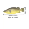 PU simulation fish marine animal model toy ornament realistic bass figurine with dimension specs - Y010