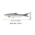 PU simulation fish model toy, realistic marine animal ornament, gray fish figurine for display. - Y014