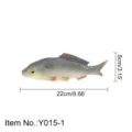 PU simulation fish toy marine animal model toy realistic fish figure home decor display 22cm - Y015-1
