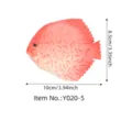PU simulation fish marine animal model toy ornament, realistic red sea bass fish decor. - Y020-5