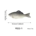 PU simulated fish marine animal model toy ornament realistic grey fish figurine size display - Y022-1