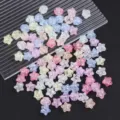 cuentas sueltas acrilicas de estrella craqueladas transparentes de 11mm para joyas collares pulseras - Craquelado Mixto