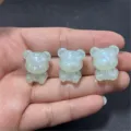 Détail de perles de charme DIY ours sirène lumineux, accessoires en résine pour téléphone. - Vert clair