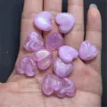 Acrylic transparent cloudy gold glitter heart beads DIY phone chain jewelry accessories - 16mm (Approx. 430 Pcs) / Light Purple