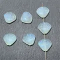 Cuentas de concha luminosas sirena agujero vertical joyería DIY cadena de teléfono - Verde claro
