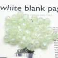 Cuentas de calabaza sirena de acrílico para joyería DIY pulsera collar funda de teléfono - 11mm (Aprox. 670 Pzas) / Sirena Verde Claro