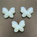 Cuentas de acrilico de mariposa sirena luminosas para accesorios colgantes de bolsos y cadenas DIY. - Azul claro