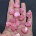 Cute pink heart acrylic glitter beads for DIY jewelry making phone chain bag charms. - 16mm (Approx. 430 Pcs) / Rose Red