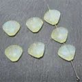 Cuentas concha sirena agujero vertical accesorios joyería DIY componentes manualidades 6p - Amarillo