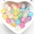 Abalorios de acrílico mate cuentas de colores macaron para bisutería DIY accesorios partes - 8MM / Aprox. 1780 Pcs / Multicolor