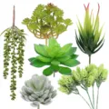 Artificial succulent plants set fake green plants bunch home office decor fake succulents - TA22