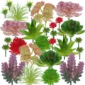 Artificial succulent plants DIY potted fake flowers accessories green plant home decor wholesale - TA28-2